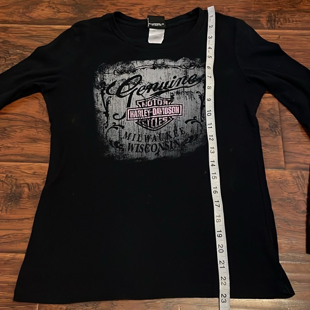 Harley Davidson Black Mt McKinley Denali Park Alaska Graphic Shirt - Picture 6 of 13